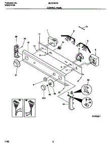 04 - Control Panel parts for Frigidaire Washer Dryer Combo MLXE42RBD2 from AppliancePartsPros.com