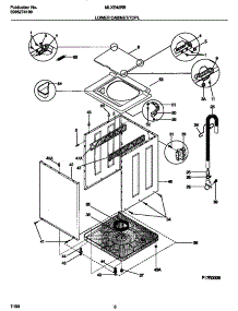 05 - Lower Cabinet / Top parts for Frigidaire Washer Dryer Combo MLXE42RBD2 from AppliancePartsPros.com