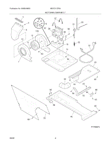 05 - Motor / Blower / Belt parts for Frigidaire Washer Dryer Combo MEX731CFS4 from AppliancePartsPros.com