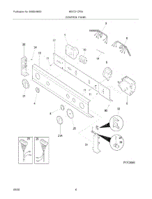 07 - Control Panel parts for Frigidaire Washer Dryer Combo MEX731CFS4 from AppliancePartsPros.com