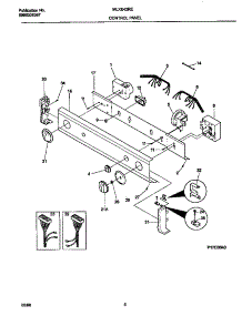 04 - Control Panel parts for Frigidaire Washer Dryer Combo MLXE42RED4 from AppliancePartsPros.com