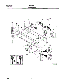 04 - P17c0043 Control Panel parts for Frigidaire Washer Dryer Combo MLXE42RED5 from AppliancePartsPros.com