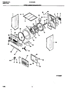 02 - Upper Cabinet / Drum / Heater parts for Frigidaire Washer Dryer Combo MLXE62RBD2 from AppliancePartsPros.com