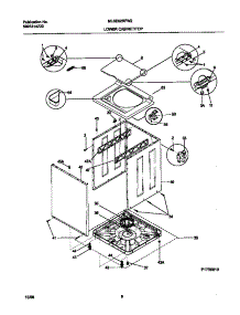 05 - P17r0010 Wshr Cab,Top parts for Frigidaire Washer Dryer Combo MLSE62RFW2 from AppliancePartsPros.com