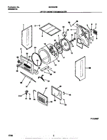 02 - Upper Cabinet / Drum / Heater parts for Frigidaire Washer Dryer Combo MLXE62REW1 from AppliancePartsPros.com