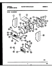 02 - Cabinet And Component Parts parts for Frigidaire Washer Dryer Combo MLXG42RBD0 from AppliancePartsPros.com