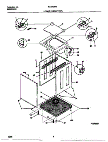 05 - Lower Cabinet / Top parts for Frigidaire Washer Dryer Combo MLXE62RED0 from AppliancePartsPros.com