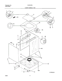 09 - Lower Cabinet / Top parts for Frigidaire Washer Dryer Combo MLXE42REW7 from AppliancePartsPros.com