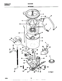 06 - Motor / Tub parts for Frigidaire Washer Dryer Combo MLXE42REW1 from AppliancePartsPros.com