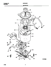 03 - Motor / Tub parts for Frigidaire Washer MWX233MBD2 from AppliancePartsPros.com