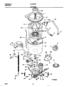 06 - Motor / Tub parts for Frigidaire Washer Dryer Combo MLXG62RBD3 from AppliancePartsPros.com