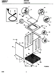 02 - Cabinet / Top parts for Frigidaire Washer MWX433REW3 from AppliancePartsPros.com