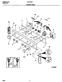 04 - Control Panel parts for Frigidaire Washer Dryer Combo MLXE62RBD2 from AppliancePartsPros.com