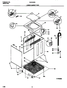05 - Lower Cabinet / Top parts for Frigidaire Washer Dryer Combo MLXE62RBD2 from AppliancePartsPros.com