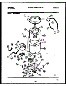03 - Tub Detail parts for Frigidaire Washer MWX233MBD0 from AppliancePartsPros.com
