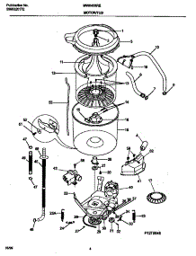 03 - Motor / Tub parts for Frigidaire Washer MWX433REW3 from AppliancePartsPros.com