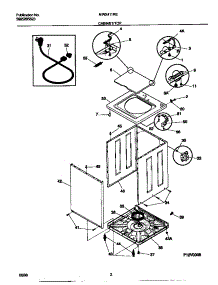 02 - Cabinet / Top parts for Frigidaire Washer MWX411REW0 from AppliancePartsPros.com