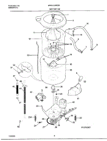 04 - Motor / Tub parts for Frigidaire Washer MWX233RES5 from AppliancePartsPros.com