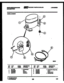 05 - Compressor Parts parts for Frigidaire Dehumidifier ED408K6 from AppliancePartsPros.com