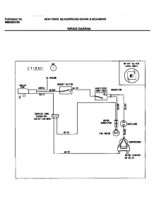 04 - Wiring Diagram parts for Frigidaire Dehumidifier MDH30WW1 from AppliancePartsPros.com