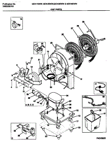 03 - Unit parts for Frigidaire Dehumidifier MDH40WW1 from AppliancePartsPros.com