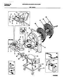03 - Unit Parts parts for Frigidaire Dehumidifier MDH40WW2 from AppliancePartsPros.com