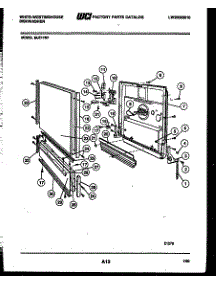 04 - Door Parts parts for Frigidaire Dishwasher SU211MR1 from AppliancePartsPros.com