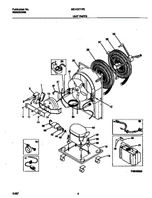 03 - Unit Parts parts for Frigidaire Dehumidifier MDH30YW2 from AppliancePartsPros.com