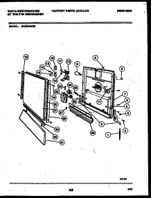 04 - Door Parts parts for Frigidaire Dishwasher SU220NXR2 from AppliancePartsPros.com