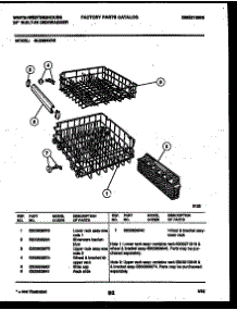 08 - Racks And Trays parts for Frigidaire Dishwasher SU220NXR2 from AppliancePartsPros.com