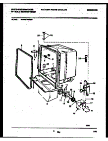 05 - Tub And Frame Parts parts for Frigidaire Dishwasher WDB212RBM0 from AppliancePartsPros.com
