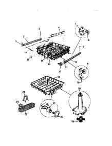07 - Racks & Wash Tower parts for Frigidaire Dishwasher SU330JXR1 from AppliancePartsPros.com