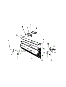 03 - Control Panel parts for Frigidaire Dishwasher SU777EXR2 from AppliancePartsPros.com