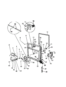 04 - Inner Panel & Components parts for Frigidaire Dishwasher SU777EXR2 from AppliancePartsPros.com