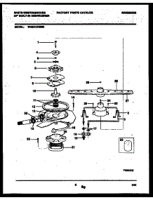 06 - Motor Pump Parts parts for Frigidaire Dishwasher WDB212RBM0 from AppliancePartsPros.com