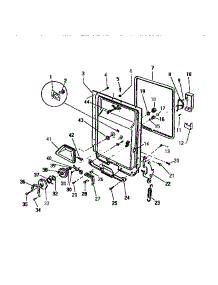 04 - Inner Panel & Components parts for Frigidaire Dishwasher SU330JXR2 from AppliancePartsPros.com
