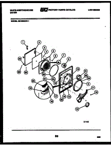 03 - Door Parts parts for Frigidaire Dryer DE150KDD1 from AppliancePartsPros.com