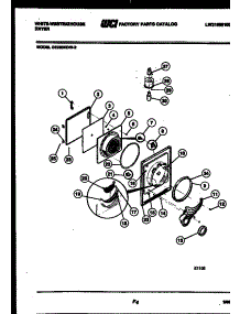 03 - Door Parts parts for Frigidaire Dryer DE250KDD2 from AppliancePartsPros.com