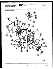 03 - Door Parts parts for Frigidaire Dryer DE250KDD3 from AppliancePartsPros.com