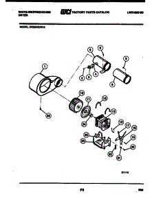 05 - Motor And Blower Parts parts for Frigidaire Dryer DE250KDD2 from AppliancePartsPros.com
