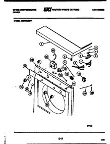 04 - Door And Installation Parts parts for Frigidaire Dryer DE250KDH1 from AppliancePartsPros.com
