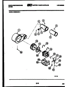 05 - Motor And Blower Parts parts for Frigidaire Dryer DE250KDH1 from AppliancePartsPros.com
