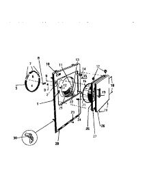 03 - Front Panel, Door parts for Frigidaire Dryer DE400JDH1 from AppliancePartsPros.com