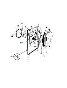 03 - Front Panel, Door parts for Frigidaire Dryer DE661JDH1 from AppliancePartsPros.com