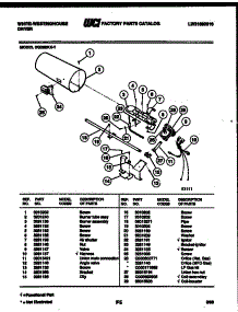 05 - Burner, Igniter And Valve parts for Frigidaire Dryer DG250KXW1 from AppliancePartsPros.com