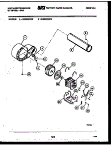 05 - Blower And Drive Parts parts for Frigidaire Dryer DG400KXW5 from AppliancePartsPros.com