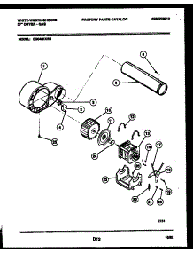 05 - Blower And Drive Parts parts for Frigidaire Dryer DG640KXW6 from AppliancePartsPros.com