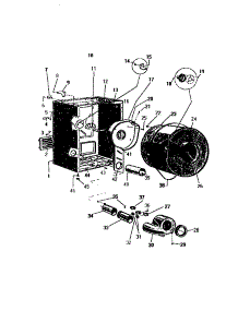 04 - Cabinet, Drum, Heater Housing parts for Frigidaire Dryer DG600EXF5 from AppliancePartsPros.com