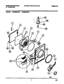 03 - Door, Front Panel, Lint Filter parts for Frigidaire Dryer DG800AXD3 from AppliancePartsPros.com