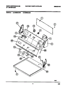 04 - Console, Controls, Top Panel parts for Frigidaire Dryer DG800AXD3 from AppliancePartsPros.com